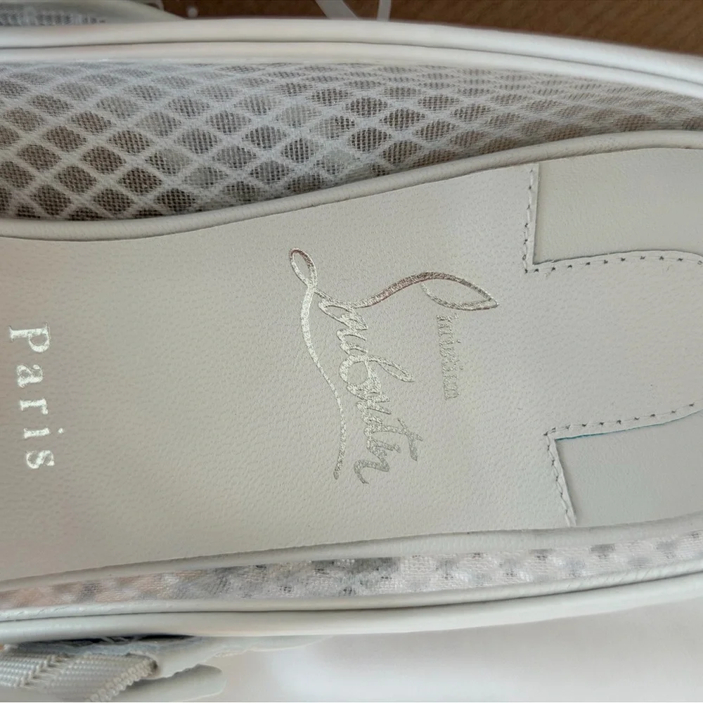 Christian Louboutin MAMASTRAPITINA Strass Crystal Mesh Ballerina Flat Shoes
9.5 - Picture 9 of 16